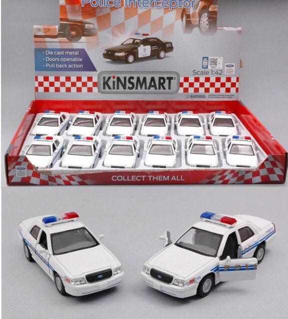 MODELLINO AUTO STATICO KINSMART FORD CROWN VICTORIA POLICE INTERCEPTOR CM 12,5 - Immagine 4 di 4