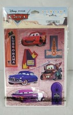 Disney Pixar Cars Lenticular 8 Stickers 1 Sheet Hallmark Cards Stickeroni SEALED