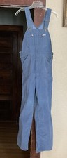 Lee Blue Corduroy Overalls Small USA