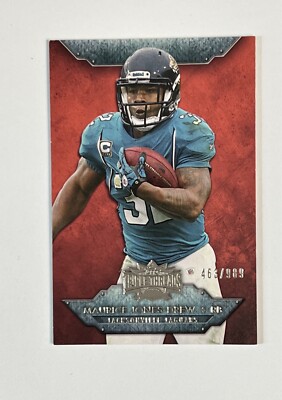 2012 Topps Triple Threads Maurice Jones-Drew Red Base Jaguars #40 /989 NFL 