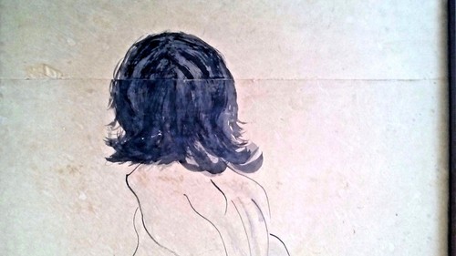 BEAUTIFUL ANTIQUE ASIAN HAND PAINTED INK ON PAPER NUDE ORIGINAL PAINTING SIGNED - 第 5/8 張圖片