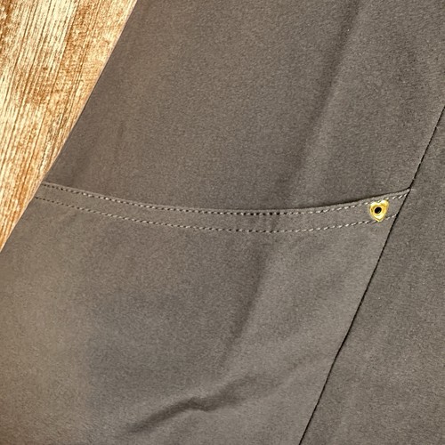 HeartSoul Size XS PullOn Scrub Shirt/TOP, Love Always Performance. Dark Grey - Picture 4 of 13
