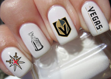 Juego de 40 calcomanías de uñas Golden Knights - A1368
