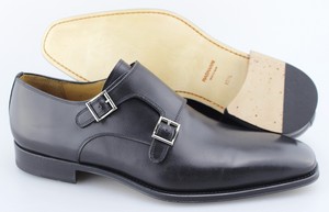 magnanni black monk strap