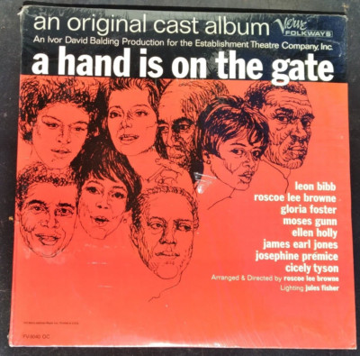 A Hand Is On the Gate LPs James Earl Jones, Cicely Tyson, Leon Bibb, Brand New