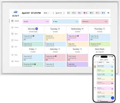 15.6 Inch Digital Calendar Planner Chore Chart Smart Organizer HD Touch Screen 