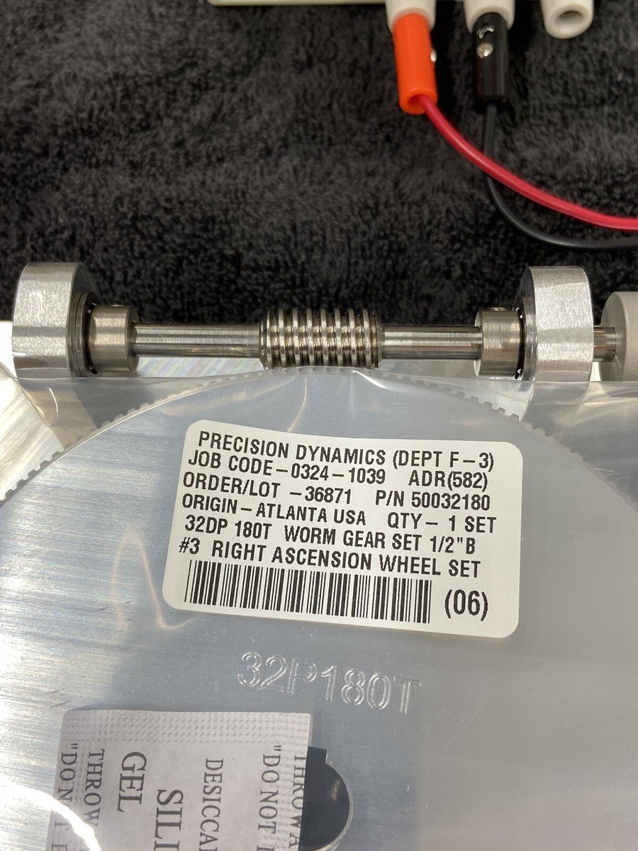 MAXON GEAR MOTOR 500:1 X 180 PRECISION WORM DRIVE SET 180 TEETH
