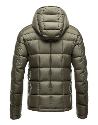 Moncler Quentin Hooded Down Double Zipped Jacket Green and Moncler Quentin Hooded Down Double Zipped Jacket Green and