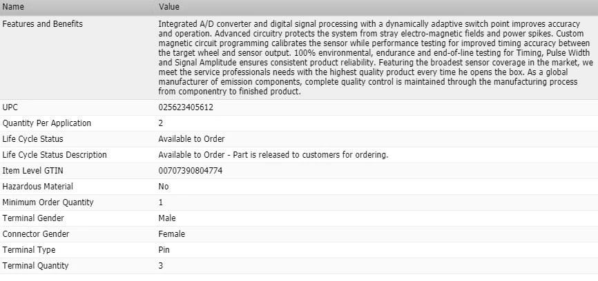 СТАНДАРТНЫЙ датчик положения распределительного вала для 2007-2017 JEEP PATRIOT - Изображение 4 из 4