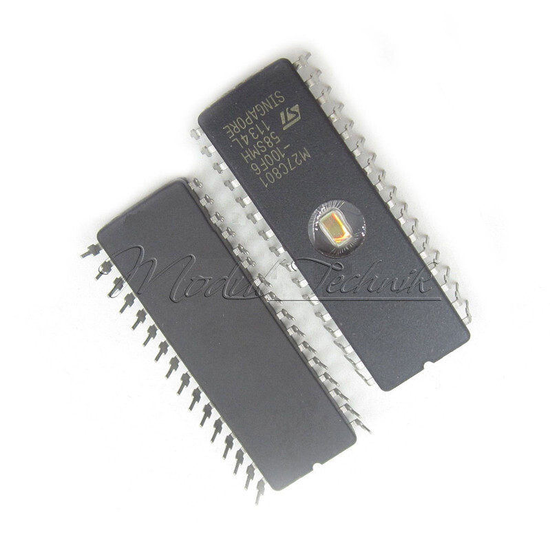 M27C801-100F1 ST EPROM UV 8MBIT 100NS 32CDIP 27C801 IC - Foto 9