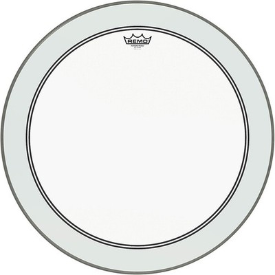 Remo Powerstroke 3 Clear Bass Drum Head with Impact Patch  24 in.