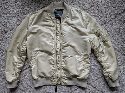 Alpha Industries MA-1 VF Light Bomber Jacke XXL Creme/Gold seltene Farbe - Bild 1 von 4