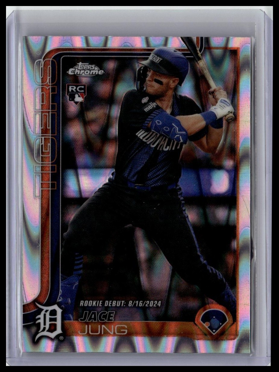 2025 Topps Chrome Update #USC121 Jace Jung RayWave Refractor