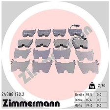Satz Bremsbeläge Bremsklötze vorne für Audi A5 8T3 8F7 A6 C5 4B2 4B5 R8 | 241