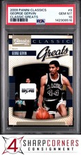 2009 PANINI CLASSICS CLASSIC GREATS #9 GEORGE GERVIN HOF POP 1 PSA 10