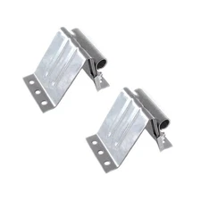 Industrial 2 PCS Adjustable Galvanized Steel Top Roller Bracket Hinge Clamp f...