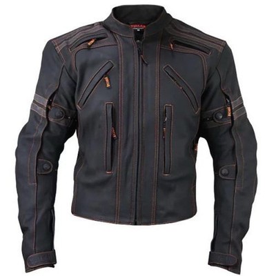 New VULCAN Men's VTZ-910 Street Motorcycle Leather Jacket ( 5XL )