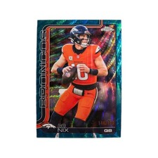 Topps Chrome 2024 Bo Nix #88 Blue Sonar Rookie /199 Denver Broncos NFL