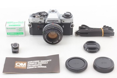 [N MINT w/Manual Adapter ] OLYMPUS OM-10 Film Camera 50mm f1.8 Lens From JAPAN