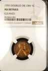 1955 Doubled Die Obverse NGC graded AU Details  A Rare Coin in Lincoln Series