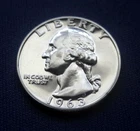 1963-P Washington Quarter Uncirculated Condition (90% Silver) [ACTUAL COIN]