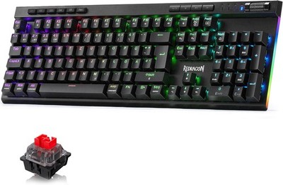 Redragon K580 PRO QWERTZ DE Mechanische Gaming Tastatur Kabellos RGB Hot-Swap