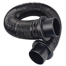 5'L Flexible Black Vacuum Hose, 2-1/4"OD ends, Made in USA 6009-05