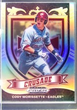 2021 Prizm Draft Picks Cody Morissette #C-CM Eagles Crusade Silver Prizm