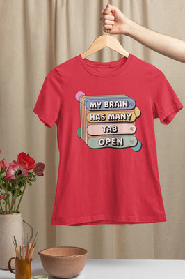 MY BRAIN HAS MANY TABS OPEN T-Shirt   Premium Soft Relatable Tee