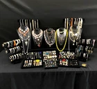 237 pc Antique Vintage Estate Costume Jewelry Some Signed. Lot 829