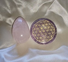 Yoni jajko kwarc różowy średnia i okrągła ładowająca miękkość