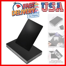 50 Pcs Metal Business Cards Blanks,Laser Engraving Blanks Aluminium,Can Engra...