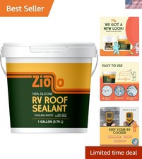 RV Roof Sealant - Leak Repair 100 Silicone Liquid Rubber - Waterproof Coati...