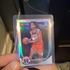 2025-26 Bowman Chrome #BCV-6 Tre Johnson III Rookie Red Shield Wizards