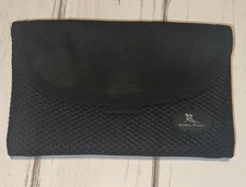 Lori Greiner Belt Free On-The-Go Pouch Travel Organizer Lightweight Black Mesh