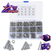 Schrauben Und Muttern Set 480 Stk Edelstahl M2-M4 Rundkopf Linsenkopf