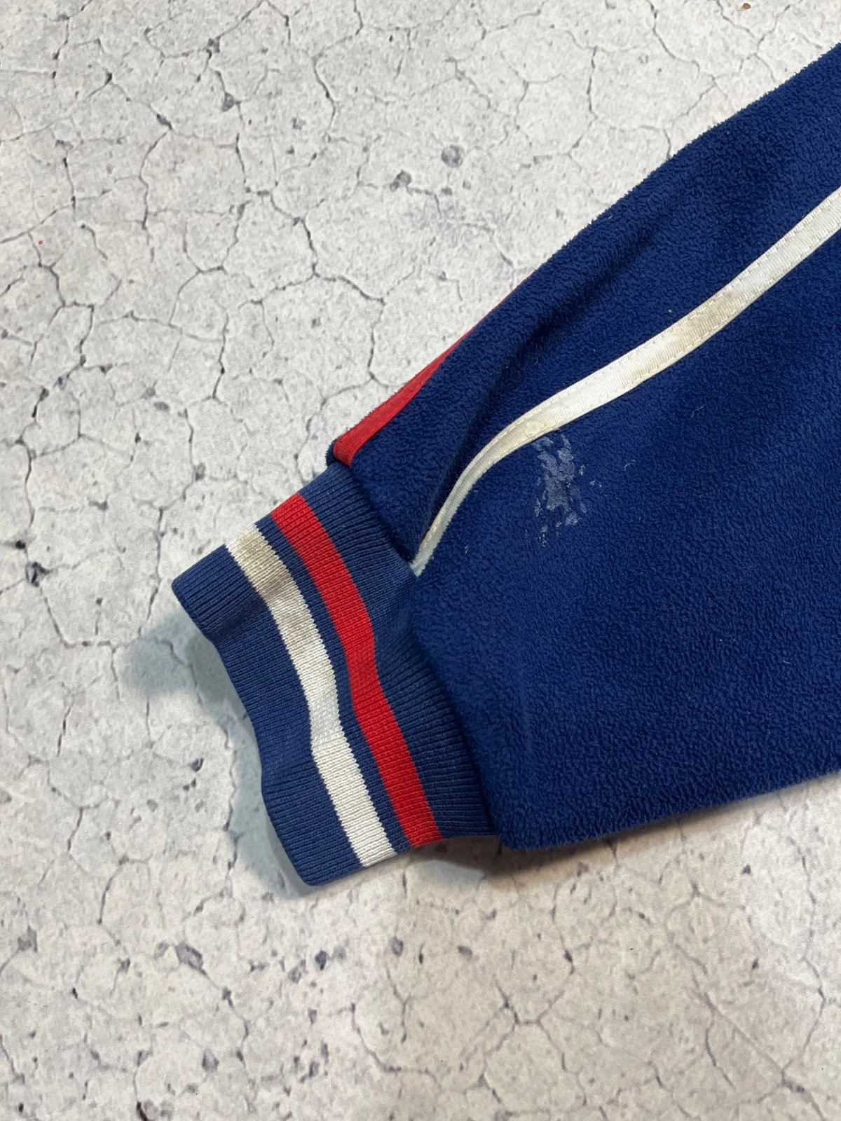 Vtg Honda Motul CBR Fireblade Navy Fleece Jacket Size L Embroidered Logo - product detail image 19