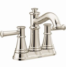 Moen Belfield 6401NL Polished Nickel 2 Handle 4  Centerset Bathroom Faucet
