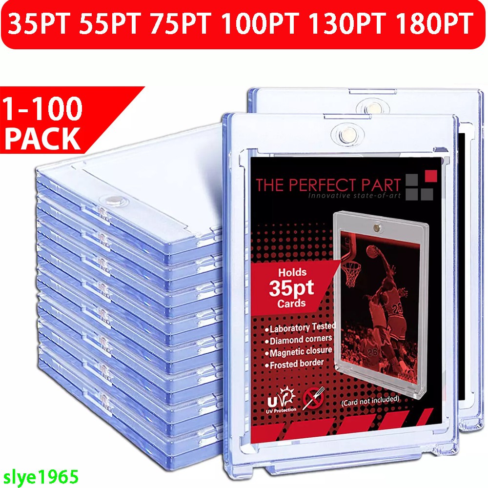 You Pick! Magnetic Card Holder 35 55 75 100 130 180 pt One-Touch UV Protection