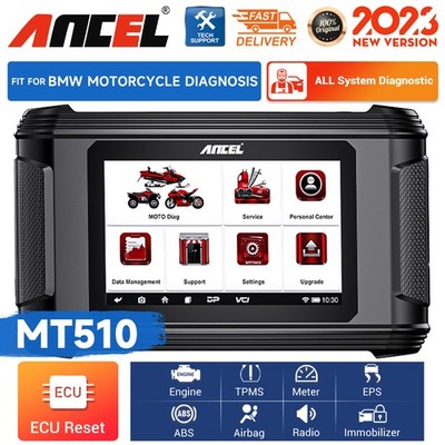 ANCEL MT510 OBD2 Scanner All Systems Diagnostic Scan Tool Fit For BMW Motorbikes