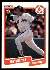 1990 Fleer Marty Barrett Boston Red Sox #266