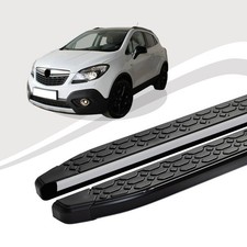 Trittbretter passend für Opel Mokka ab Baujahr 06/2012-08/2016 LAVA Schwarz mIt 