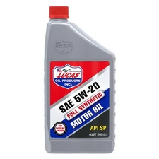 Lucas Oil SAE 5W-20 Full Synthetic API SP Passenger Car Motor Oil 1 Quart Bottle