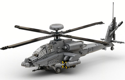 Buildarmy Boeing AH64 Apache Kampfhubschrauber Brick Modellbaustein 1094 Teile