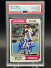 Signed NOLAN RYAN 1974 Topps #20 βΎοΈ HOF π₯ PSA DNA AUTO 8 π₯