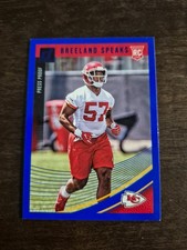 2018 Donruss Football Breeland Speaks RC Kansas City Chiefs Press Proof
