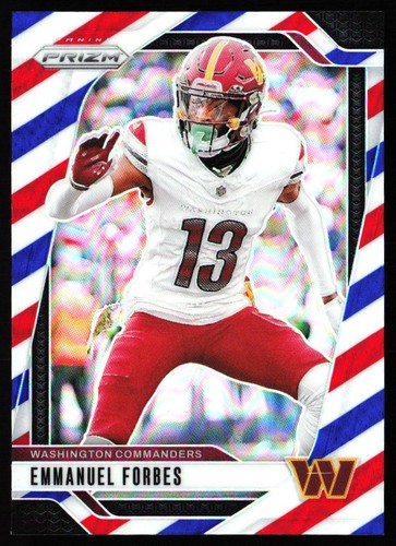 2024 Panini Prizm Red White and Blue Emmanuel Forbes #291 KS8