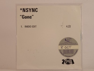 NSYNC GONE (ZOMBA) (H1) 1 Track Promo CD Single including White Sleeve ZOMBA