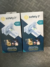 2 Boxes Safety 1st HS395 Adhesive Cabinet Safety Latch  4 Pack