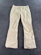 Burton Snow Pants Mens Medium Ivory Living Lining Thermacore Waterproof Designer